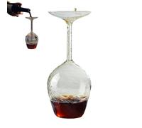 Flip Glass - 14 Fl Oz Upside Down Wine Glass with Long Stem,Unique Fun Creative Stem Cups for Women Men Birthday Anniversary, Valentine, Christmas, Party Gift (1)