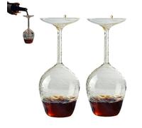 Flip Glass - 14 Fl Oz Upside Down Wine Glass with Long Stem,Unique Fun Creative Stem Cups for Women Men Birthday Anniversary, Valentine, Christmas, Party Gift (2)