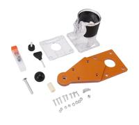 Flip Plate in Lega di Alluminio per Macchina da Taglio, 8.3x10.5cm - Piastra Inserto per Fresatrice, Drill Preciso e Durevole per Falegnameria e Decorazioni Casa