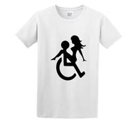 Flip Rings Funny Handicap Parody Men's Fashion T-Shirt White XL