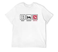 Flip Rings Guy's Eat Sleep Dota T-ShirtWhite XL