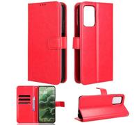 Flip Stand in pelle PU Compatibile con Umidigi A11 Custodia,Compatible con Umidigi A11 Custodia con slot per schede a chiusura magnetica Red