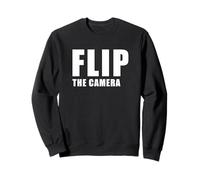 Flip The Camera - Funny Trending Meme Minimal Text Felpa