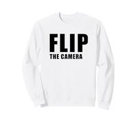 Flip The Camera - Funny Trending Meme Minimal Text Felpa