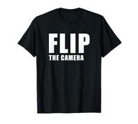 Flip The Camera - Funny Trending Meme Minimal Text Maglietta