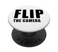 Flip The Camera - Funny Trending Meme Minimal Text PopSockets PopGrip Adesivo