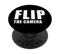 Flip The Camera - Funny Trending Meme Minimal Text PopSockets PopGrip Adesivo