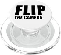 Flip The Camera - Funny Trending Meme Minimal Text PopSockets PopGrip per MagSafe