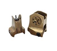 Flip Up Ferro Mirini,Metallo Anteriore & Posteriore,Rapida Transizione Backup Sight Set (DE)