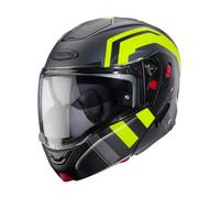 FLIP-UP MODEL HORUS X ROAD GRAU MATT/SCHWARZ/GELB FLUO HELM GRÖSSE XL