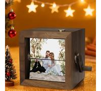 Flipbook animato personalizzato personalizzato con luce principale, scatola di animazione personalizzata della manovella della foto, regalo di compleanno romantico con foto personalizzata