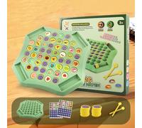 Flipfun Flip Match Board Game - Educational Memory Chess Game for Kids & Toddlers, tavola di plastica con 52 round e 2 penne di svolta, tema di frutta/animale per le attività del partito fruit