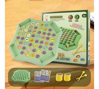 Flipfun Flip Match Board Game - Educational Memory Chess Game for Kids & Toddlers, tavola di plastica con 52 round e 2 penne di svolta, tema di frutta/animale per le attività del partito animal