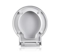 Flipped Warmth Copriwater Coprivaso WC Rotondo, Tavoletta Wc A Forma Circolare Rotondo, Tavoletta WC Con Chiusura Ammortizzata PP Antibatterico, Coperchio WC Universale Bianco,39 * 40cm