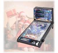 Flipper Elettronico da Tavolo Portatile con Luci Suoni Giocattoli，Segnapunti Digitale a LED - Arcade, Gioco di Flipper per Bambini Adulti, per Regali di Natale Compleanno