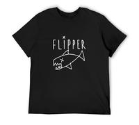Flipper Logo T Shirt Mens Rock N Roll Music Band Tee Black M