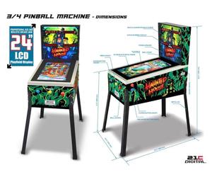 Flipper Pinball Machine 21C DIGITAL 3D Haunted House TOY SCOCK Sped. GRATUITA