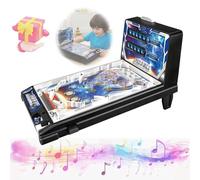 Flipper portatile, sicuro e durevole, con suoni vibranti ed effetti luminosi e un tabellone segnapunti digitale, giocattoli da flipper da tavolo for la famiglia