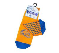 Flipper Swimsafe 1051 - Calze acquatiche con suola antiscivolo in blu-arancio, per bambini e ragazzi, taglia 19 -22, ideali per una visita spensierata in piscina