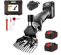 Flippers Di Pecore A Cordone Elettrico, Macchina Da Taglio Professionale Da 450 W, A 6 Velocità Regolabili, Con Batteria Ricaricabile Da 6 Pcs Da 6000 Mah, 13 Denti Denti In Acciaio Inossidabile