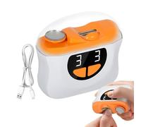 Flippers per unghie elettriche per anziani, tagliabia automatiche per adulti | Terrimmer di unghie automatico - Clipper per chiodi a 3 marce tranquillo con luce a LED e scarti di archiviazione per man