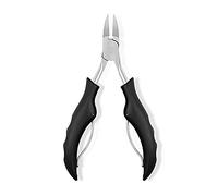 Flippers per Unghie, Unghie dei Piedi per Unghie Clipper File più Detergente per le Unghie dei Piedi con Maniglia Ergonomica a Dimensioni Compatte di Punta Nera TRIPPERS per la Casa e i Saloni