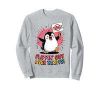 Flippin' Out Over Tariffs Divertente Penguin Contro Tariffs Meme Felpa