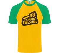 Flipping Stupenda Divertente BBQ Chef Festa Del Papà DA UOMO S/S Baseball