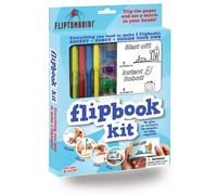 Fliptomania Make Your Own Flipbook Kit: Rocket and Robot - Paper Stop Motion Animation Kit : Creative Flip Book Kit for Kids 6-12 and Creati