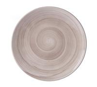 Flirt by R&B 745.023 - Piatto da portata rotondo, in ceramica, colore: marrone, bianco, 210 mm, 210 mm