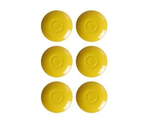 Flirt By R & B caffè inferiore/piattino 'doppio', Ø 16 cm, colore: giallo, 6 pezzi (1 Set)