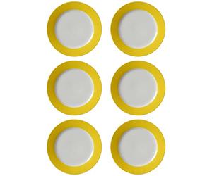 Flirt by R&B piatto/piatto piano 'doppio', Ø 27 cm, giallo, 6 teilig (1 Set)