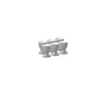 Flirt by R&B Portauovo/Porta Uovo 'Doppio', Ø 4,5 cm, Porcellana - Grigio, 6 Stück
