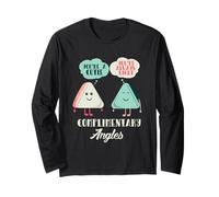 Flirtare Angoli complementari Divertente Insegnante di Matematica Maglia a Manica