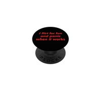 Flirto per divertimento e panico quando funziona umorismo sarcastico PopSockets PopGrip Adesivo