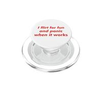 Flirto per divertimento e panico quando funziona umorismo sarcastico PopSockets PopGrip per MagSafe
