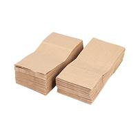 Flisdtry 100 sacchetti di carta kraft, per tè alimentare, , panino, pane, feste, forniture per matrimoni, confezioni da asporto - borsa