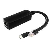 Flisdtry Adattatore da PoE a USB-C 5 V, IEEE 802.3Af/At, adatto per telecamere di sicurezza, ecc. (Gigabit)
