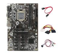 Flisdtry B250 BTC Scheda Madre Mining con Interruttore con Luce+4PIN a SATA +SATA Cable12XGraphics Card Slot LGA 1151