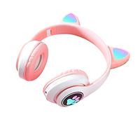 Flisdtry Cuffia Bluetooth per bambini con elmetto fili, con scheda TF e microfono, colore: