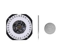 Flisdtry Giappone Movimento al Quarzo VX32 VX32E Data a 3 con Regolare e Batteria Orologio Parti di Riparazione Accessori, Calendario delle 3 in punto