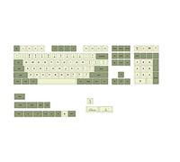 Flisdtry Green Ethermal Sublimation Fonts PBT Keycap per Wired USB Tastiera Meccanica 124 Keycaps, Inglese