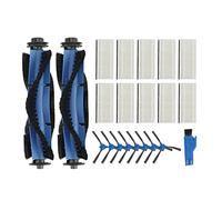 Flisdtry Kit di accessori per filtro a principale per robot aspirapolvere E20 / E20 Max / E25 / E30 / E31, blu