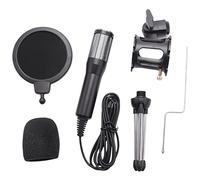 Flisdtry Microfono USB professionale Microfono a condensatore Microfono per computer Microfono da conferenza Microfono da vocale USB MIC per computer da conferenza