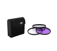 Flisdtry Nuovo 77MM UV Lens + Lens+FLD Lens 3 in 1 Lens Set di filtri per lenti con borsa per fotocamera Cannon Lens Photography