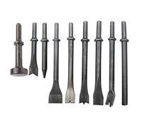 Flisdtry Set di punte pneumatiche a scalpello pneumatico, set da 9 pezzi