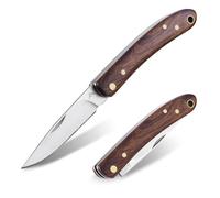 FLISSA Coltello Tascabile con Manico in Legno