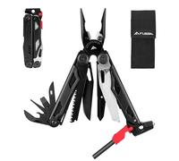 FLISSA Pinza Multiuso 19 In 1, Strumento Multiuso,Ottimo Regalo, Accessori Per Campeggio, Riparazione, Escursionismo,Include Borsa Portatile, Nero