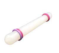 Fliyeong - Mattarello Antiaderente in plastica per Pasta di Zucchero, Fondente, 22,9 cm, per Decorazione Torte, Accessori da Cucina (Bianco)