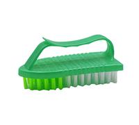 Fliyeong - Spazzola per bucato, resistente, con manico in plastica, per pulire i vestiti, scarpe, 1 pezzo, verde pratico e popolare